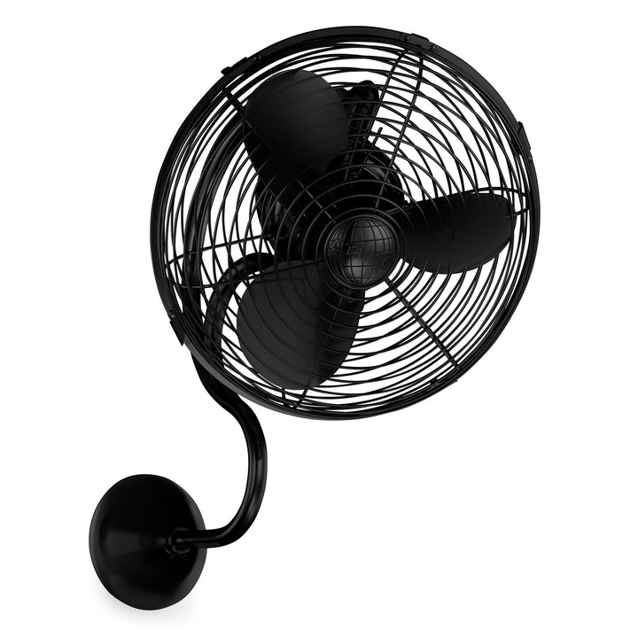 atte Black Wall Fan
