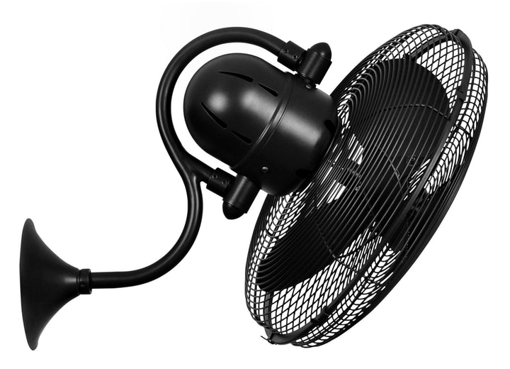 atte Black Wall Fan