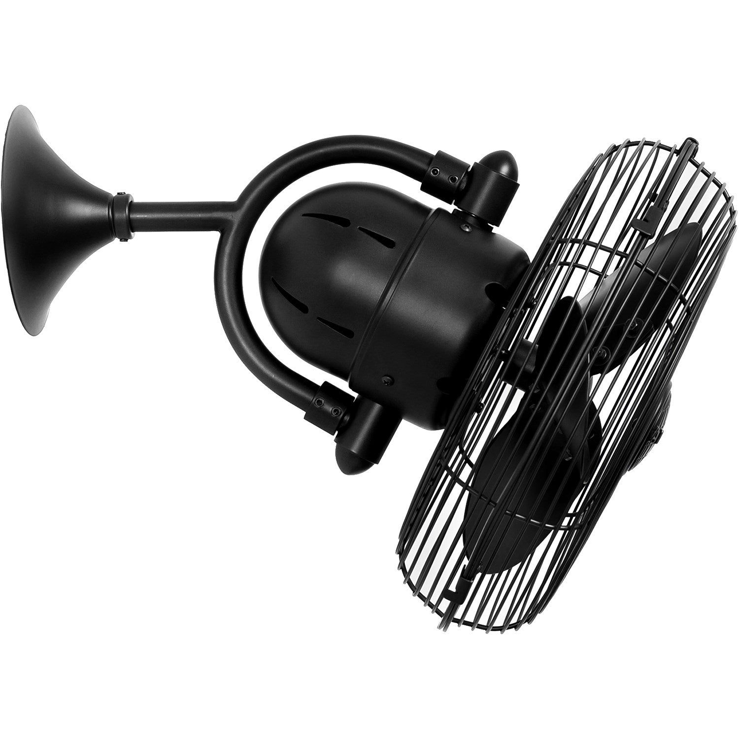 atte Black Ceiling Fan And Wall Fan by Matthews Fan Company