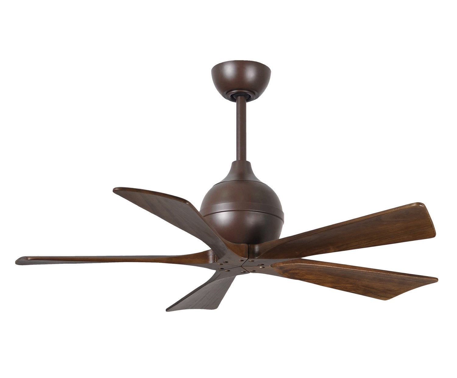 42in Three Bladed Paddle Fan In Textured Bronze And Walnut Blades by Matthews Fan Company