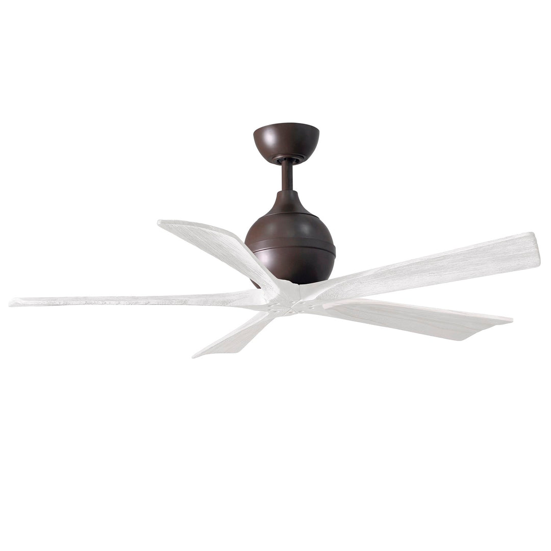 52in Ceiling Fan In Textured Bronze And Matte White Blades by Matthews Fan Company