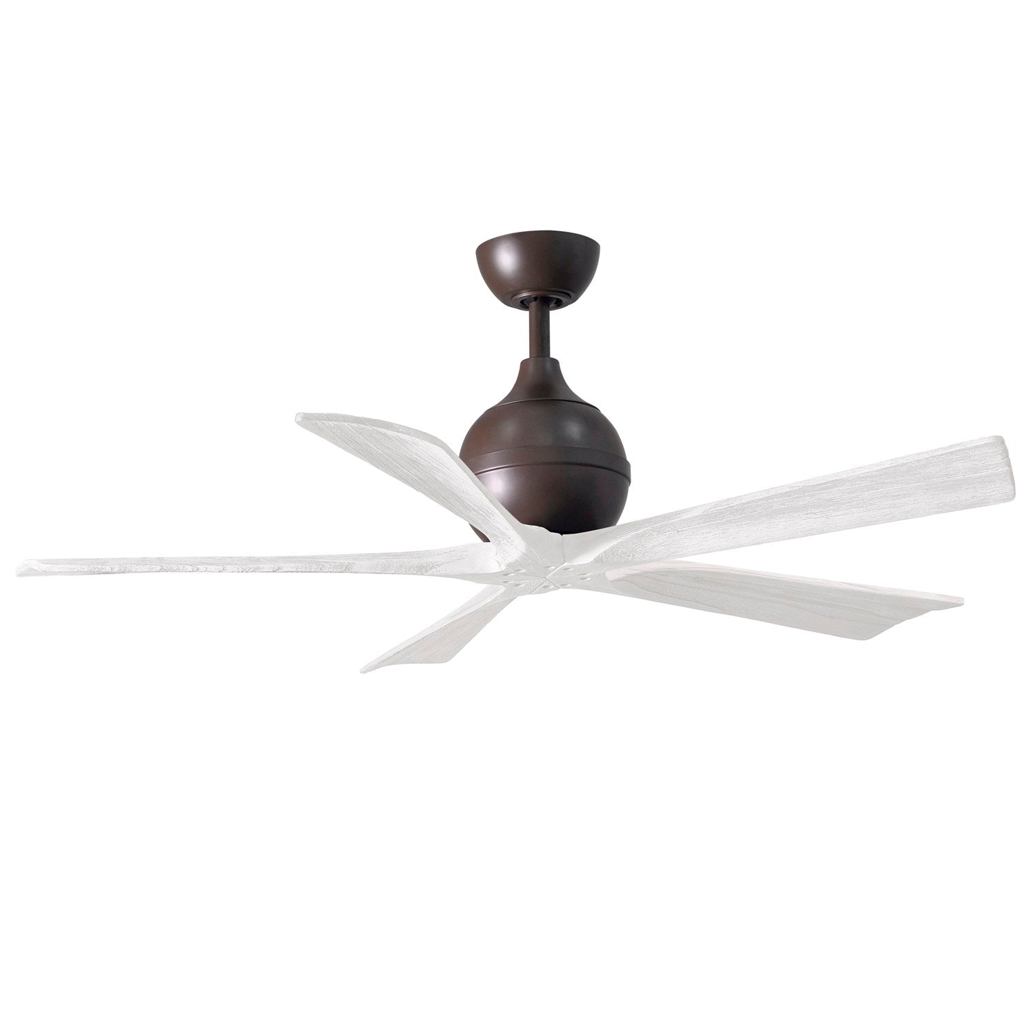 52in Ceiling Fan In Textured Bronze And Matte White Blades by Matthews Fan Company
