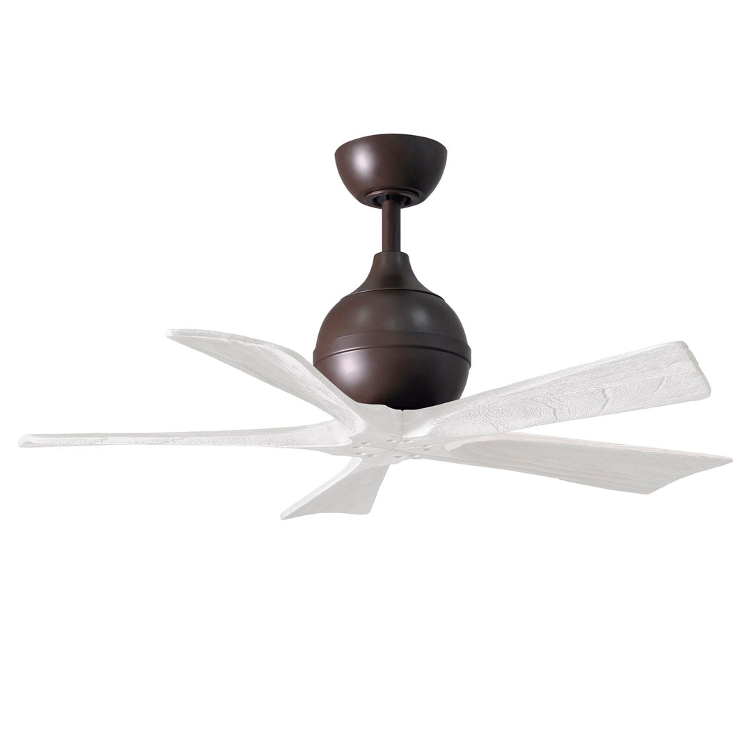42in Ceiling Fan In Textured Bronze And Matte White Blades by Matthews Fan Company