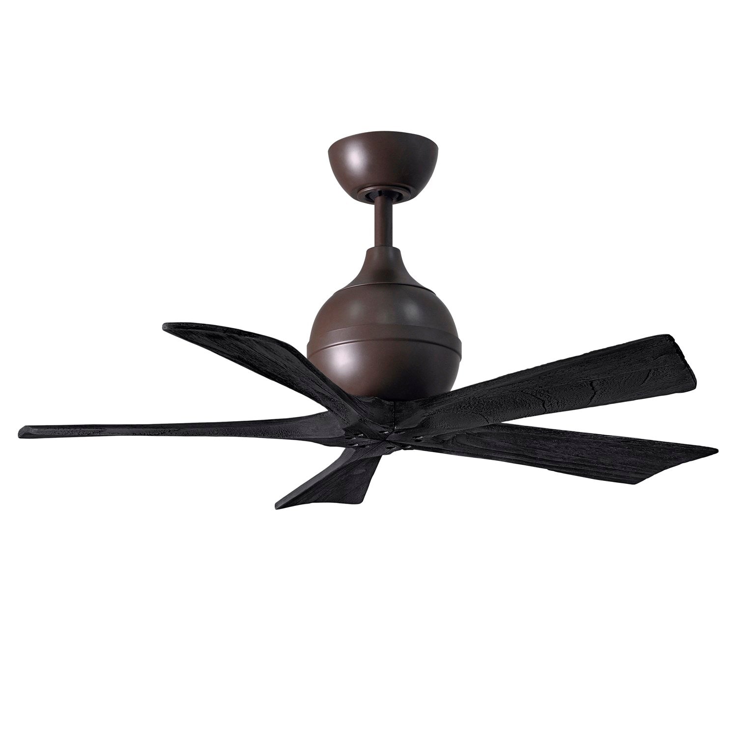 42in Ceiling Fan In Textured Bronze And Matte Black Blades by Matthews Fan Company
