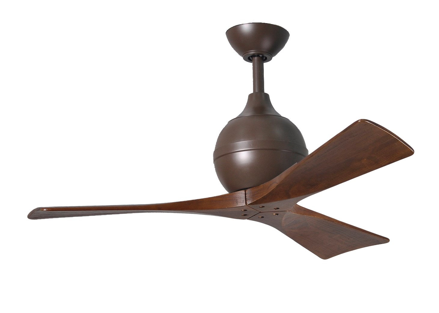 Three Bladed Paddle Fan In Textured Bronze by Matthews Fan Company