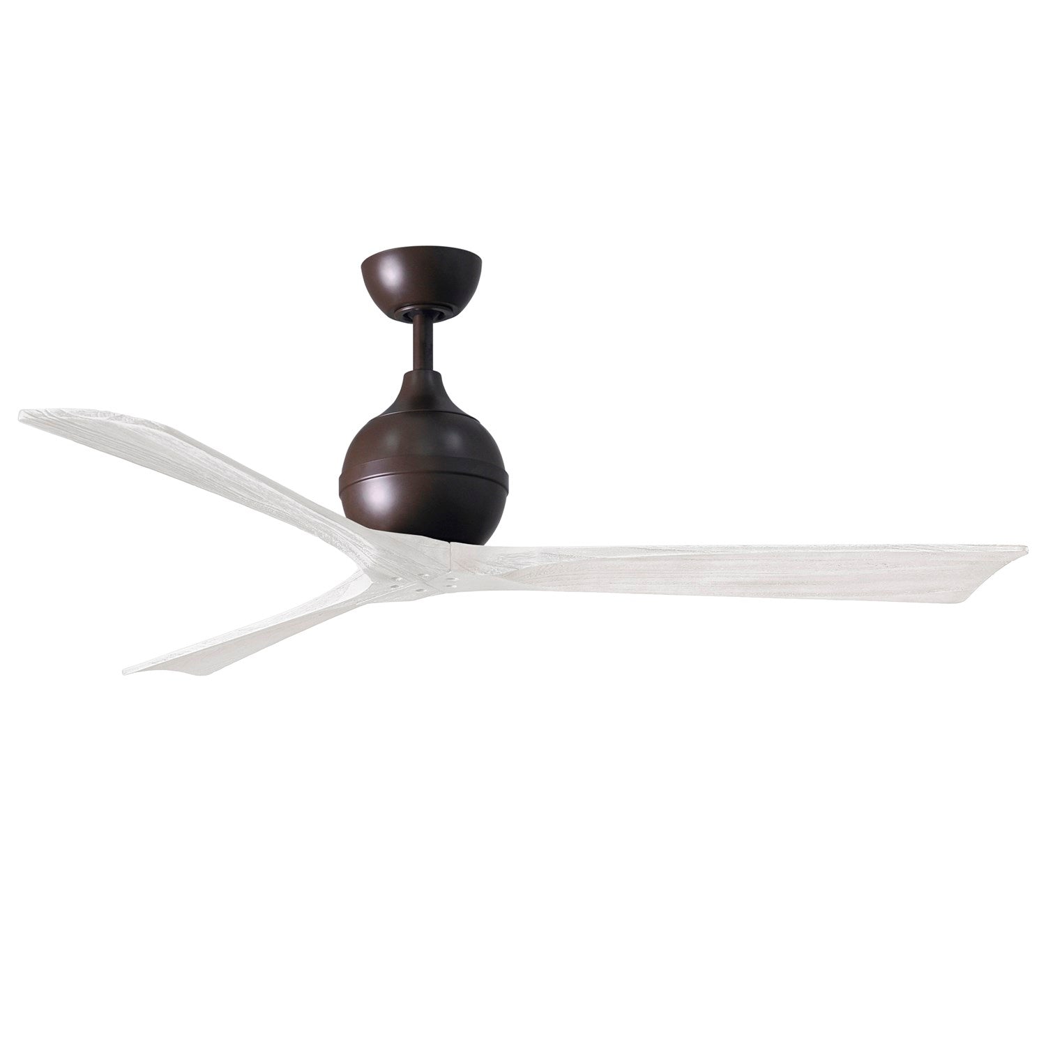 60in Ceiling Fan In Textured Bronze And Matte White Blades by Matthews Fan Company