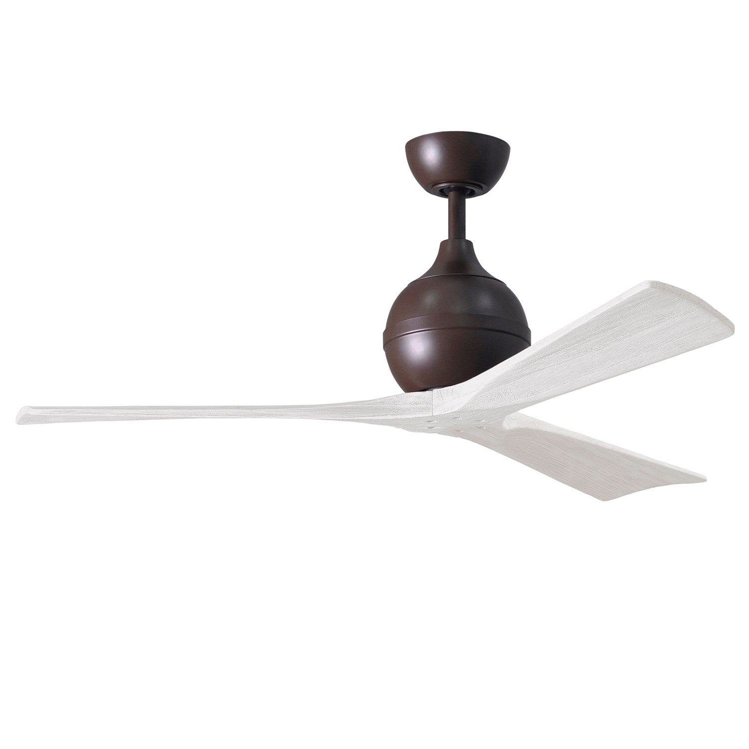 52in Ceiling Fan In Textured Bronze And Matte White Blades by Matthews Fan Company