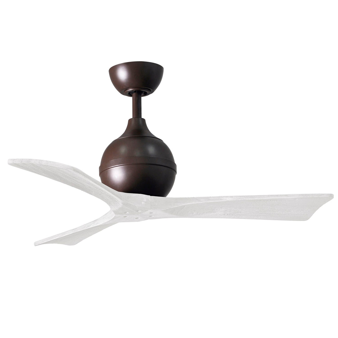 42in Ceiling Fan In Textured Bronze And Matte White Blades by Matthews Fan Company