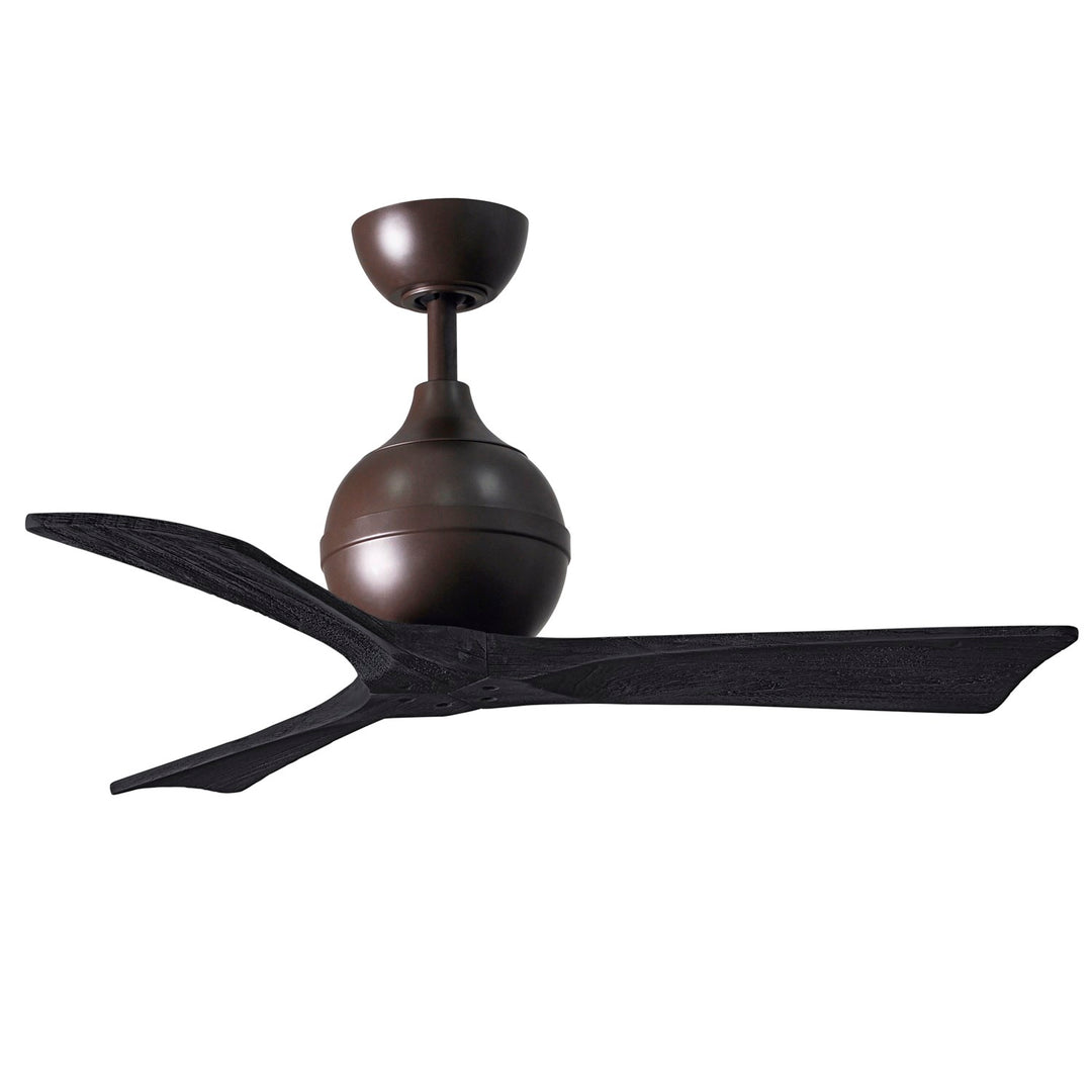 42in Ceiling Fan In Textured Bronze And Matte Black Blades by Matthews Fan Company
