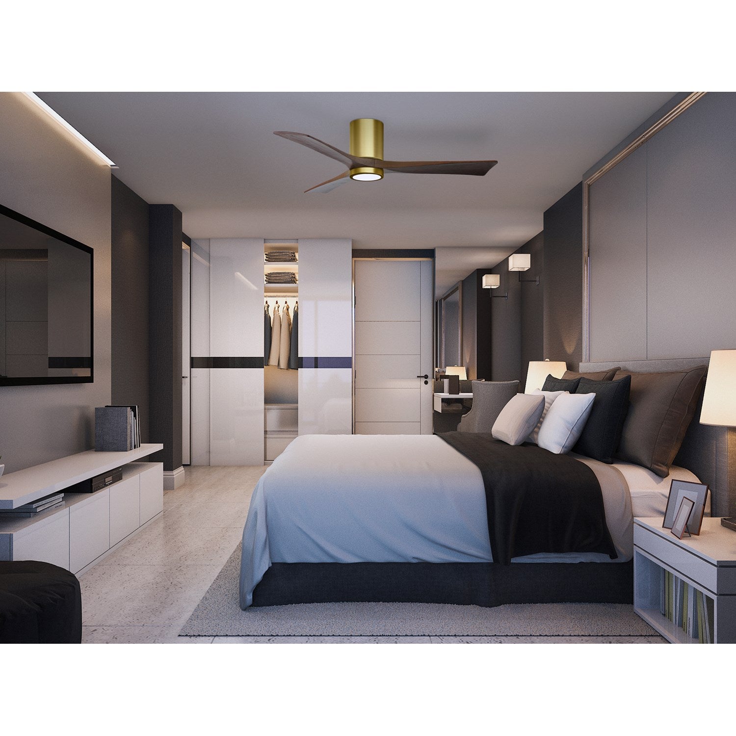 Brushed Brass Ceiling Fan