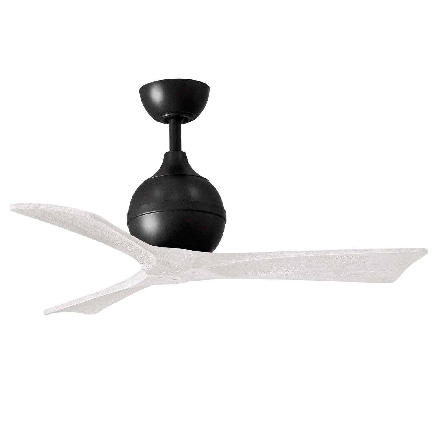 42in Ceiling Fan In Matte Black And Matte White Blades by Matthews Fan Company