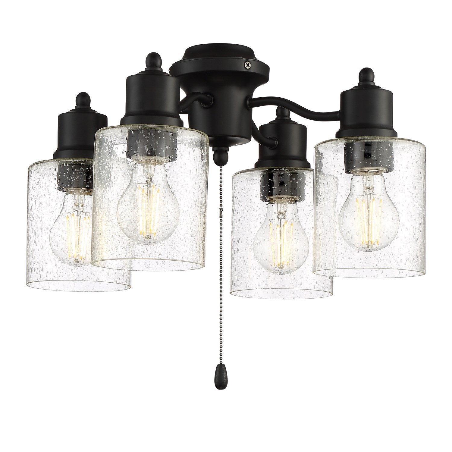 4 Light Universal Light Kit in Flat Black by Craftmade