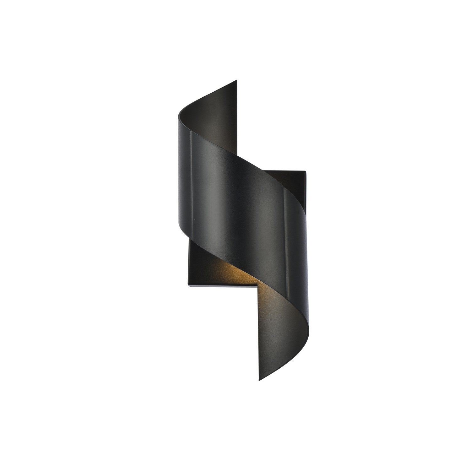 Integrated LED wall sconce  in black by Living District