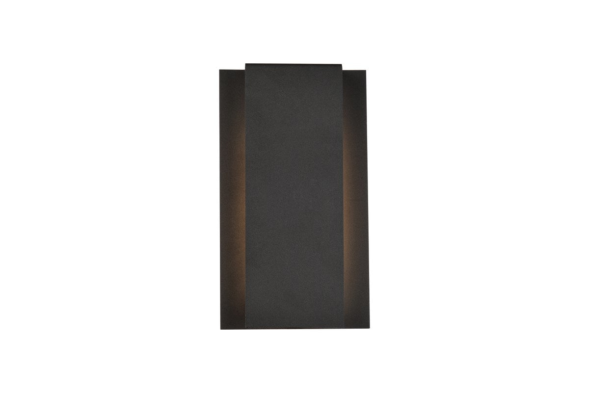 Integrated LED wall sconce  in black by Living District
