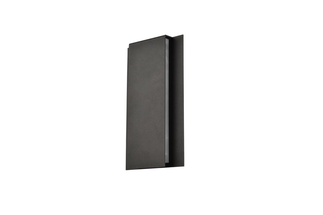Integrated LED wall sconce  in black