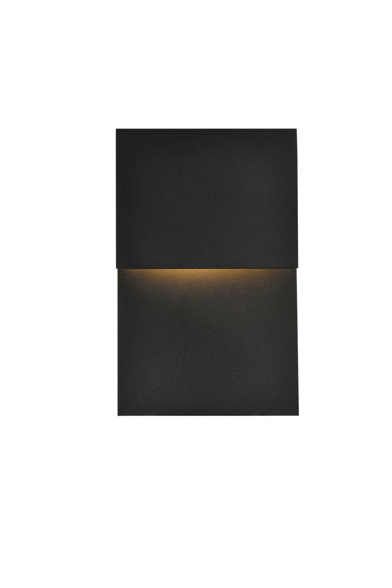 Integrated LED wall sconce  in black by Living District