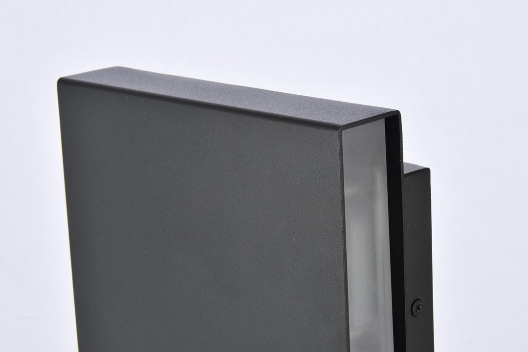 Integrated LED wall sconce  in black