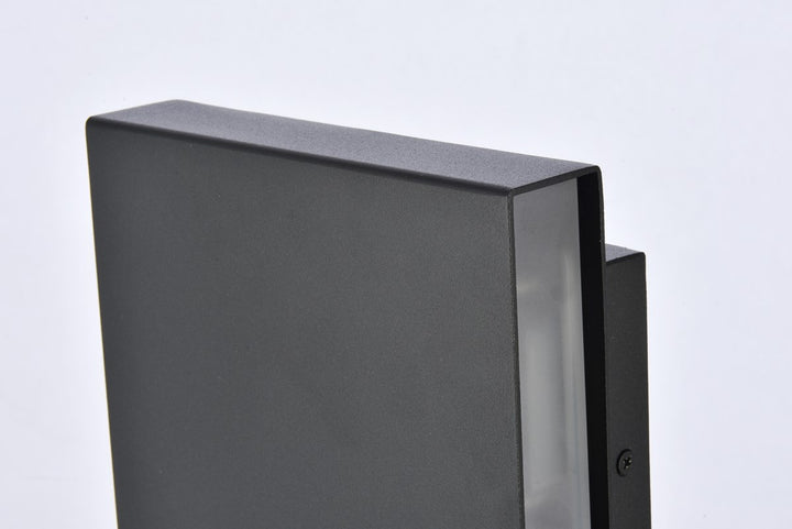Integrated LED wall sconce  in black
