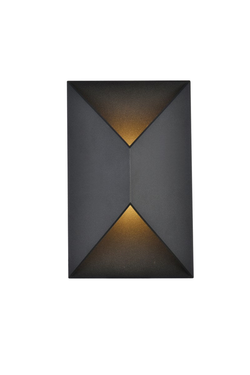 Integrated LED wall sconce  in black by Living District