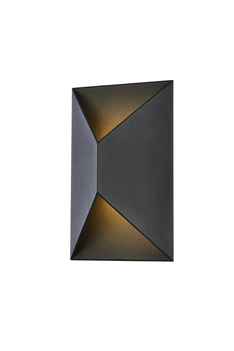 Integrated LED wall sconce  in black