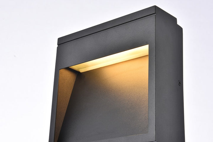 Integrated Led Wall Sconce In Black