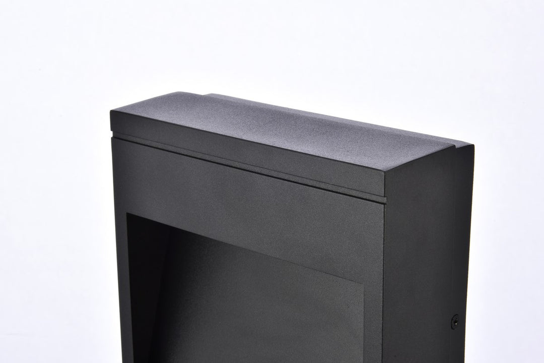 Integrated Led Wall Sconce In Black