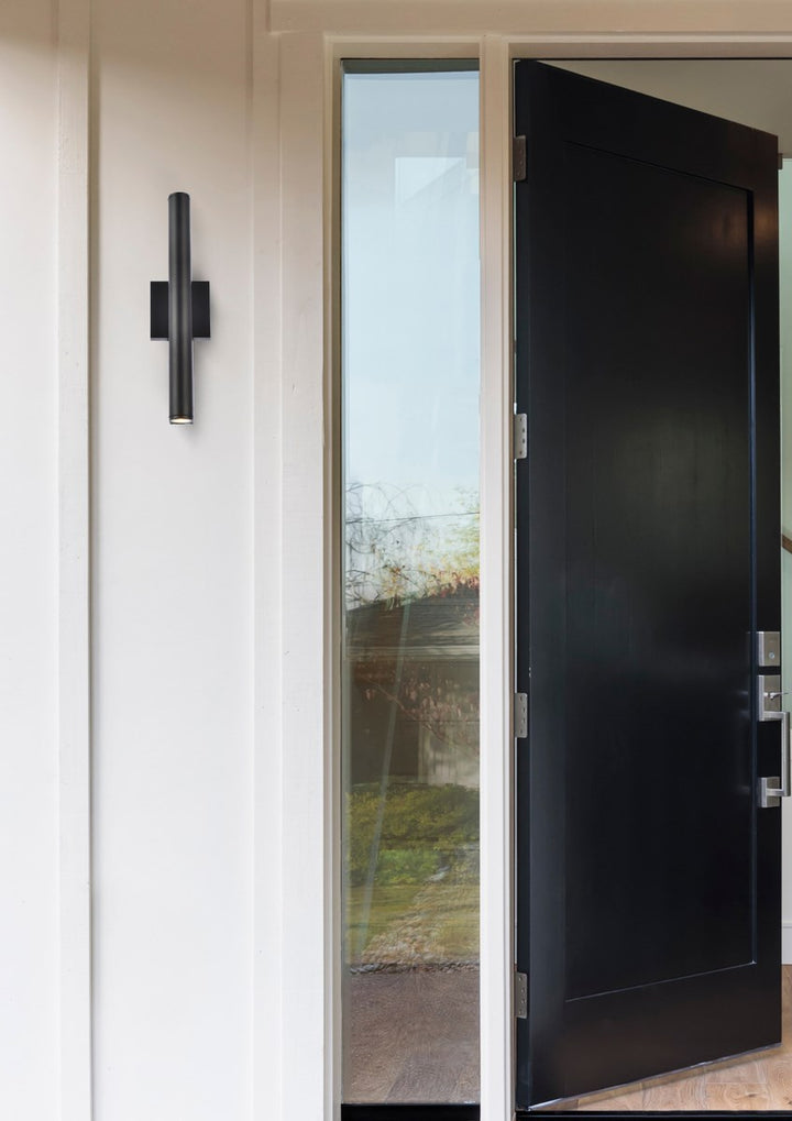 Integrated Led Wall Sconce In Black