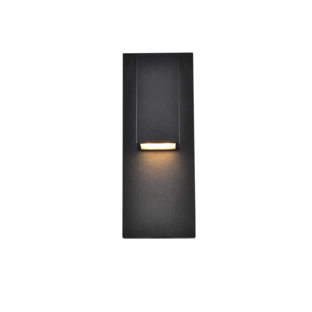 Integrated Led Wall Sconce In Black by Living District