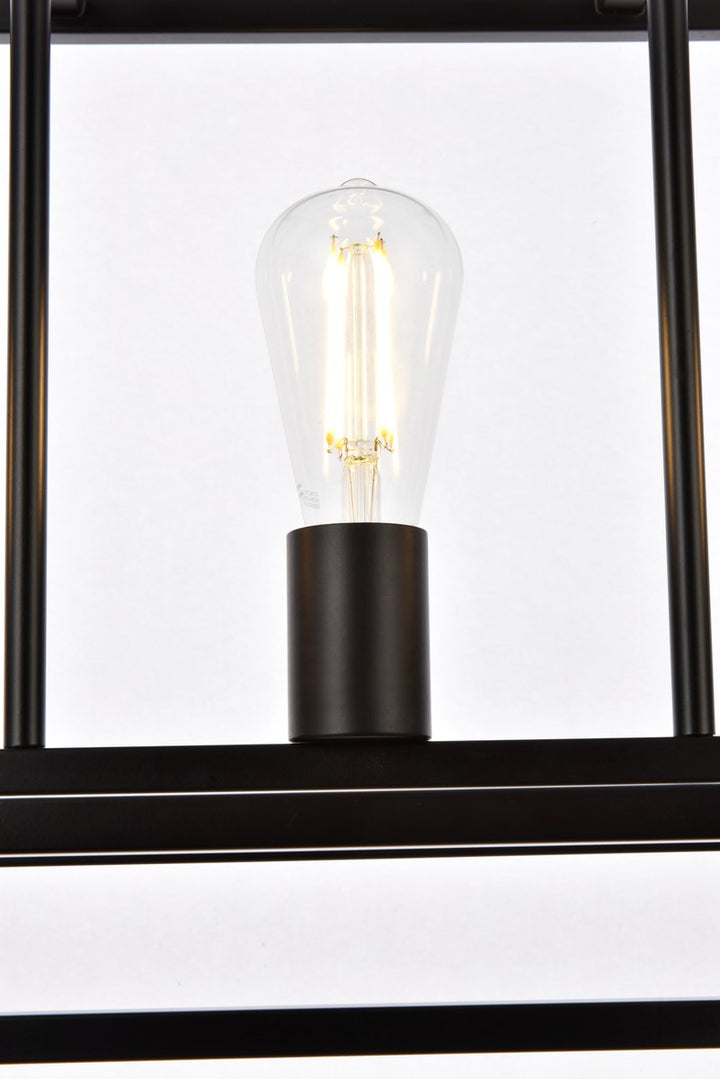 3 Lights Pendant In Black