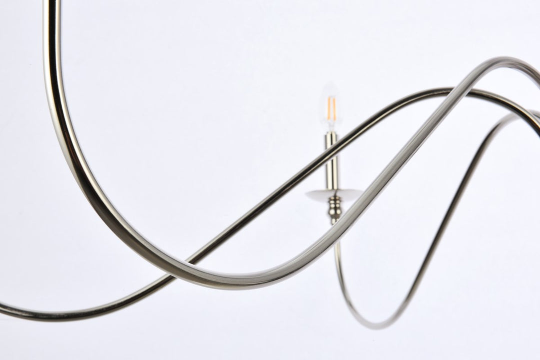 30 Inch Chandelier In Polished Nickel