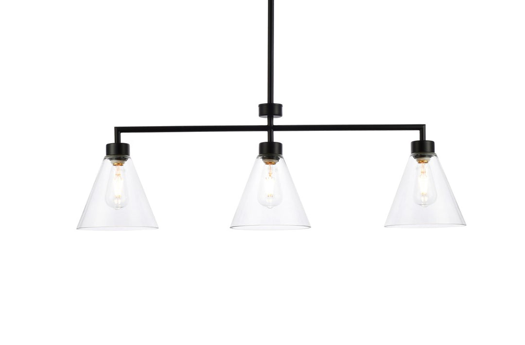 3 Lights Black Pendant