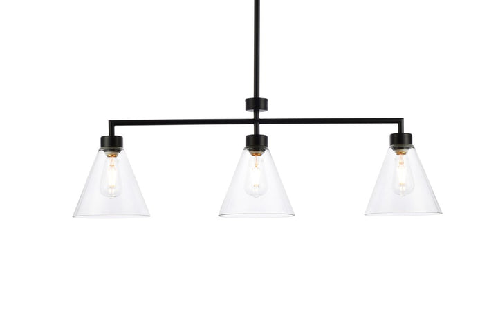 3 Lights Black Pendant