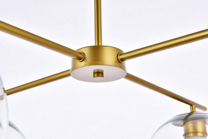 4 Lights Brass Pendant