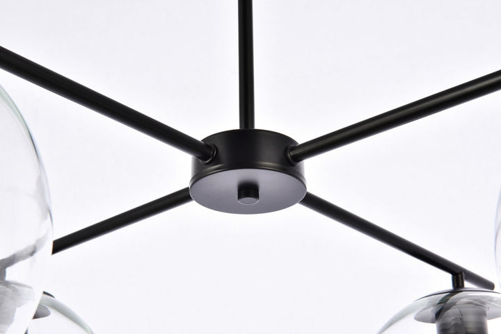 4 Lights Black Pendant