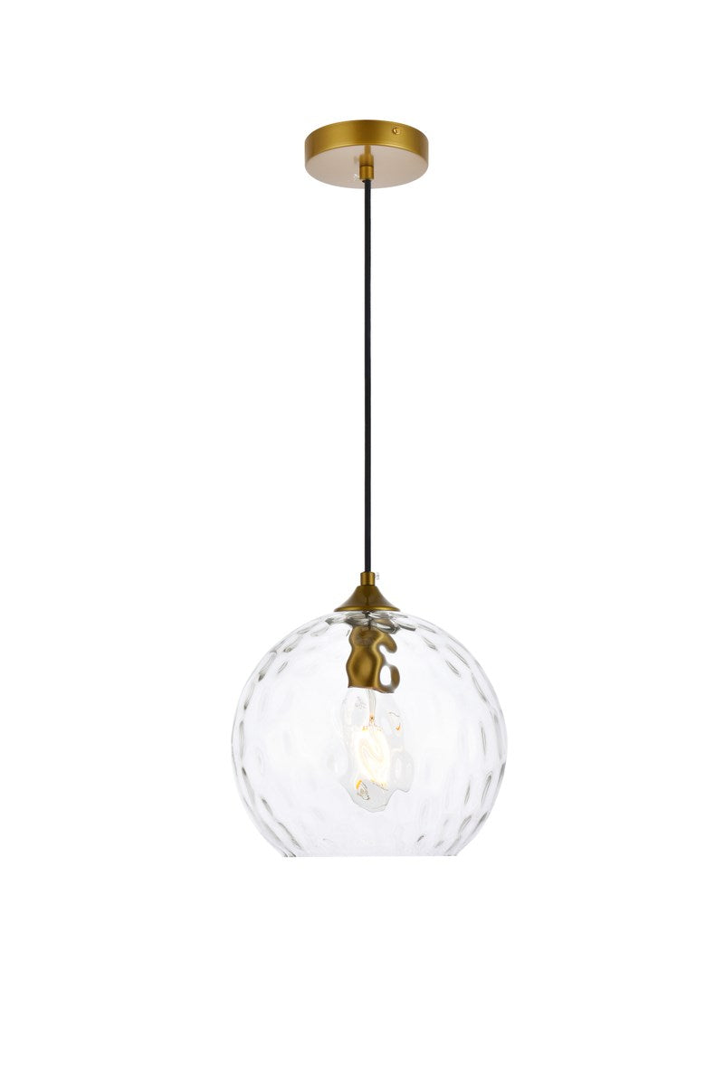 10 Inch Light Brass Pendant by Living District