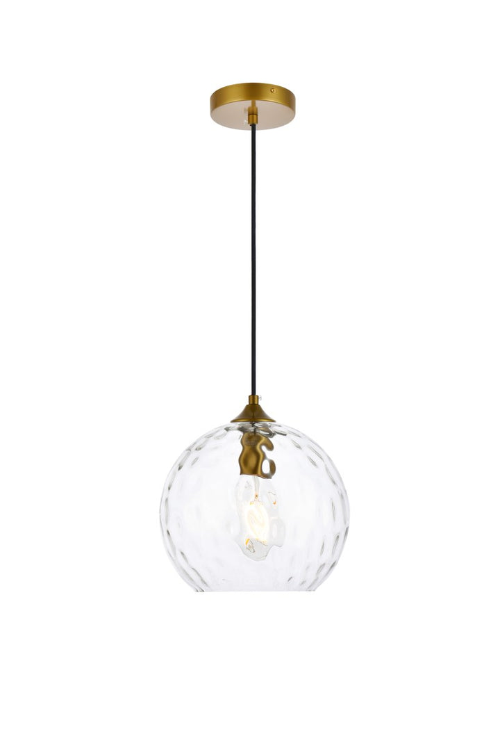 10 Inch Light Brass Pendant by Living District