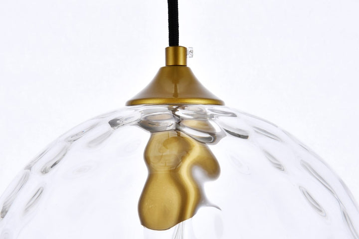 10 Inch Light Brass Pendant