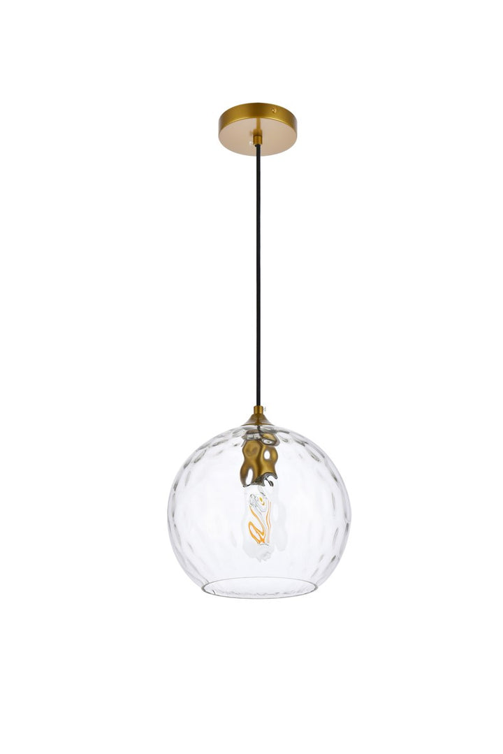 10 Inch Light Brass Pendant
