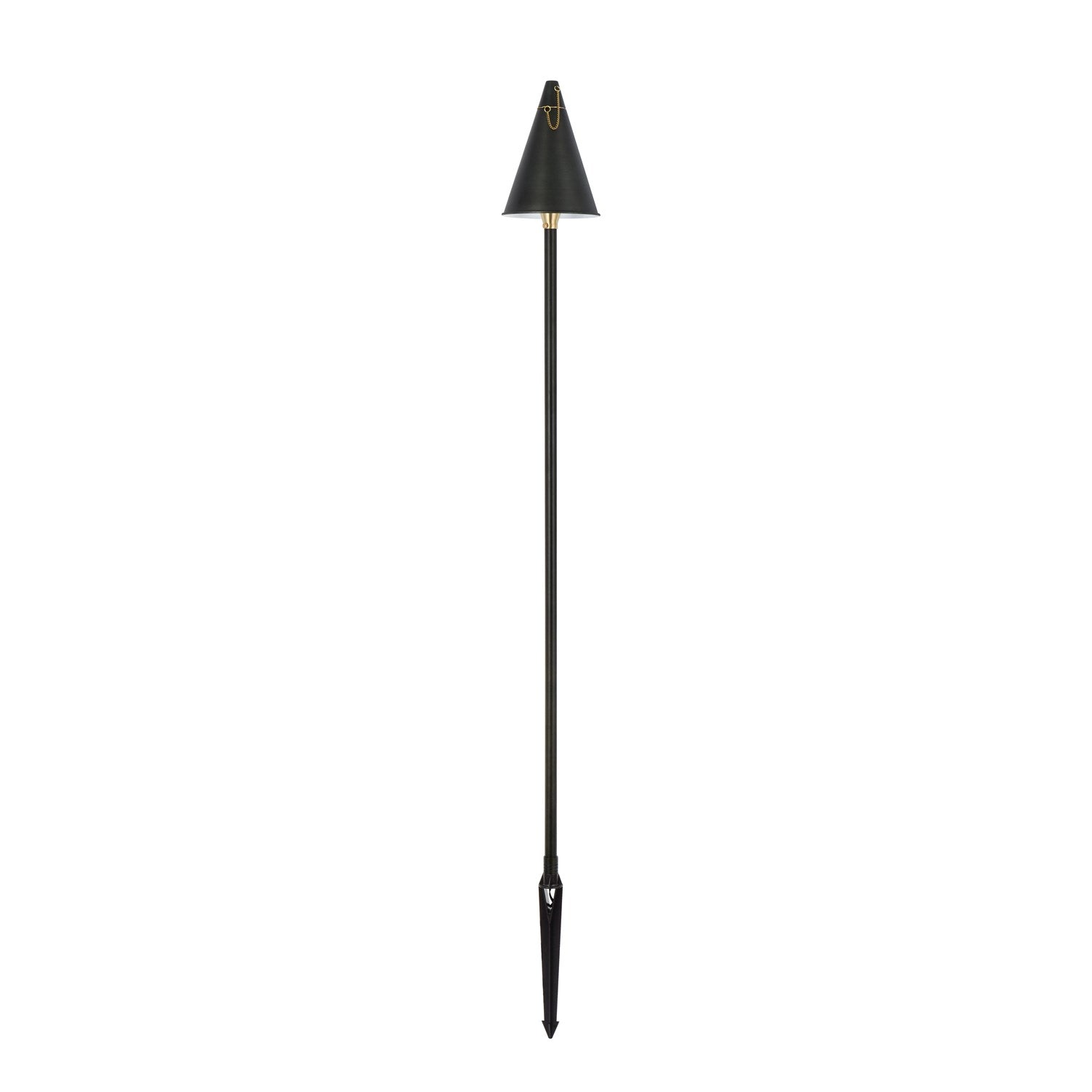Outdoor Cast Brass Torch Path Light D:8in H:61in