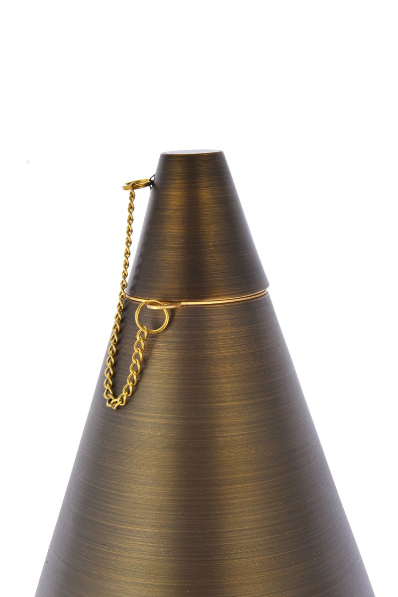 Outdoor Cast Brass Torch Path Light D:8in H:61in