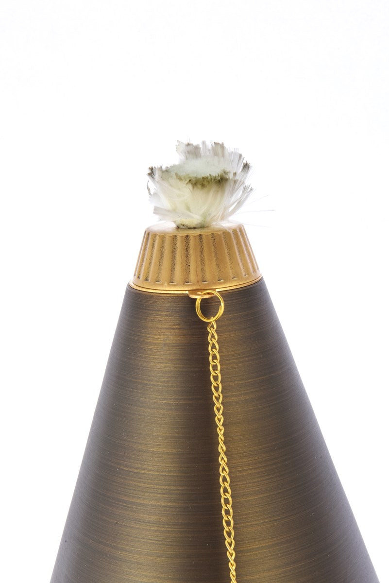 Outdoor Cast Brass Torch Path Light D:8in H:61in