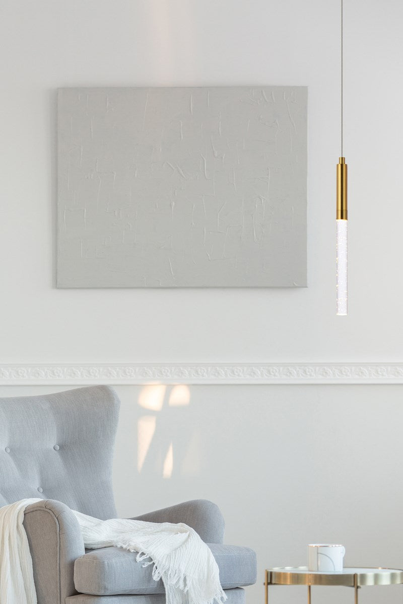 1 Light Gold Pendant