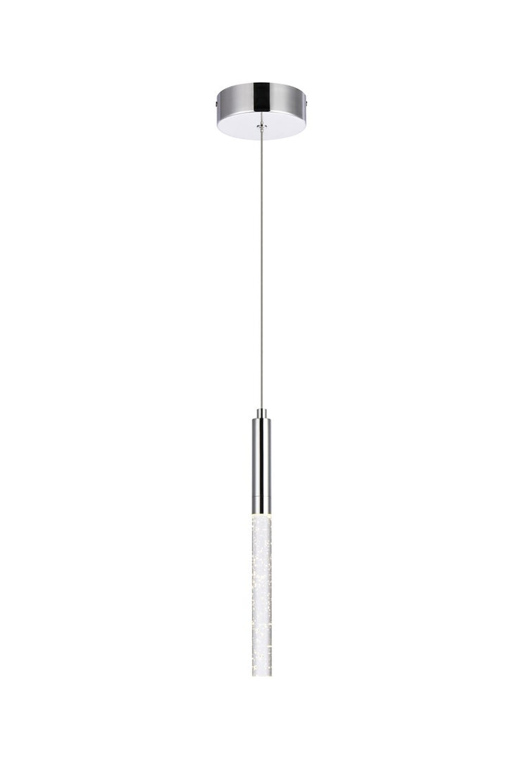 1 Light Chrome Pendant by Elegant Lighting