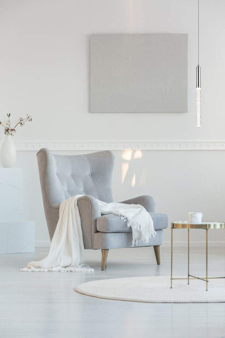 1 Light Chrome Pendant