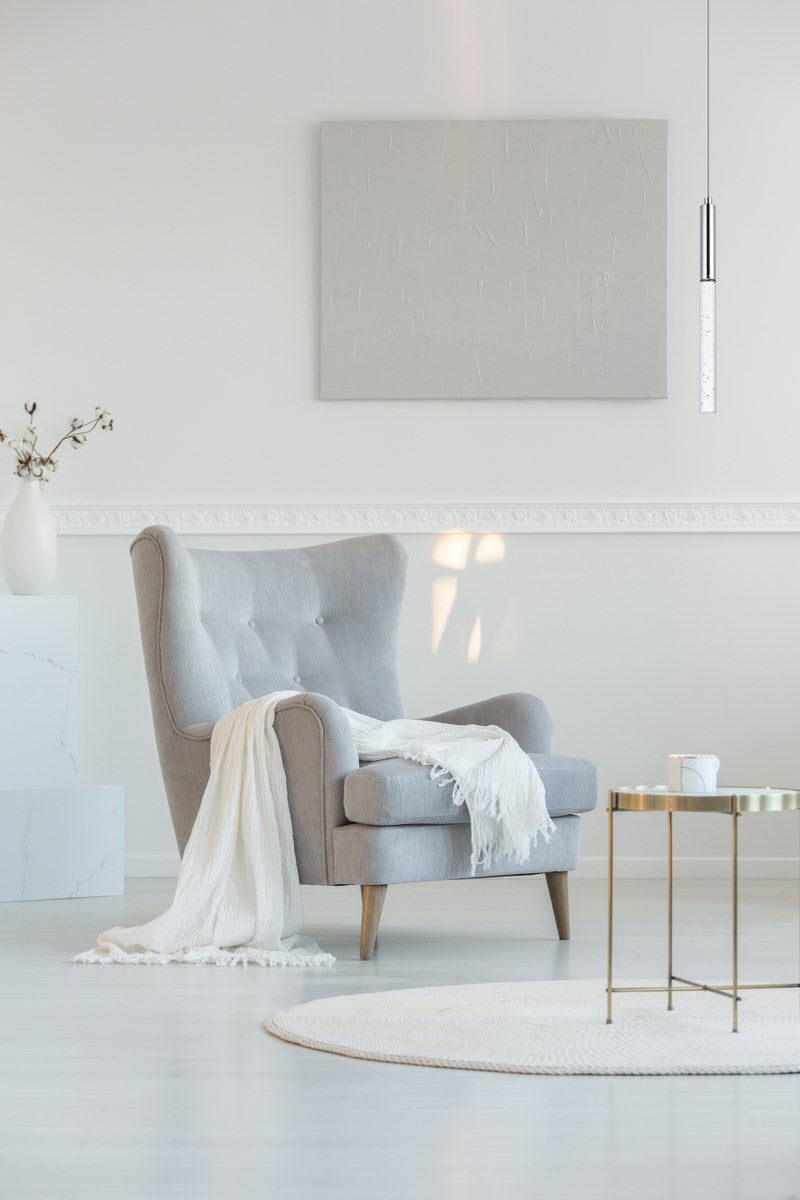 1 Light Chrome Pendant