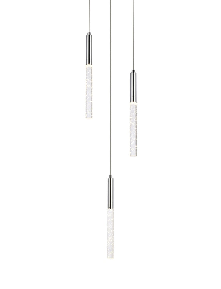 3 Lights Chrome Pendant