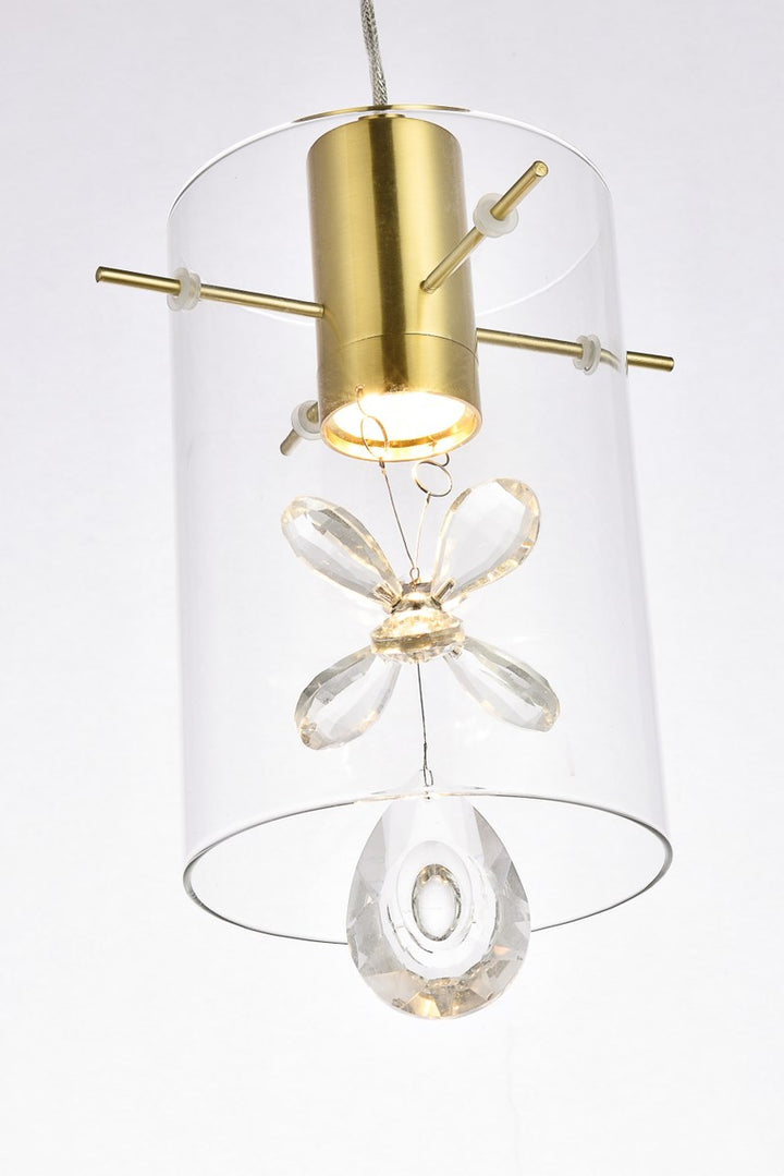 1 Light Gold Pendant