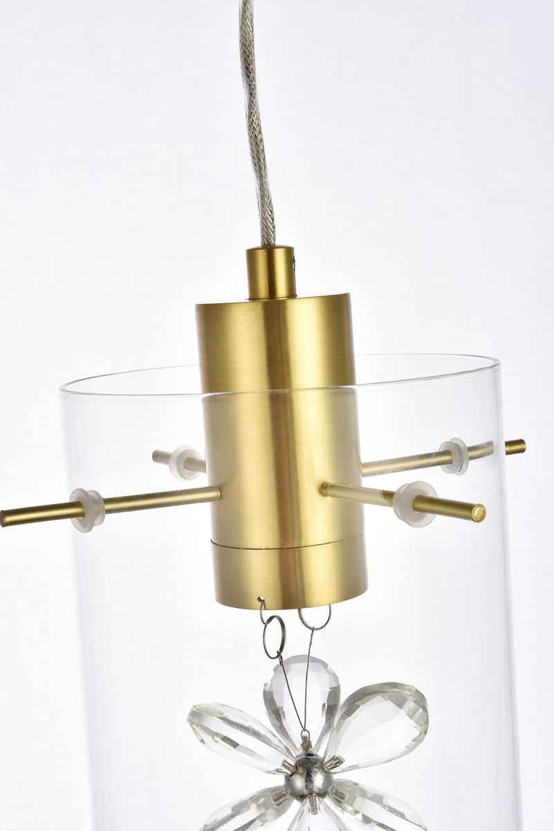 1 Light Gold Pendant