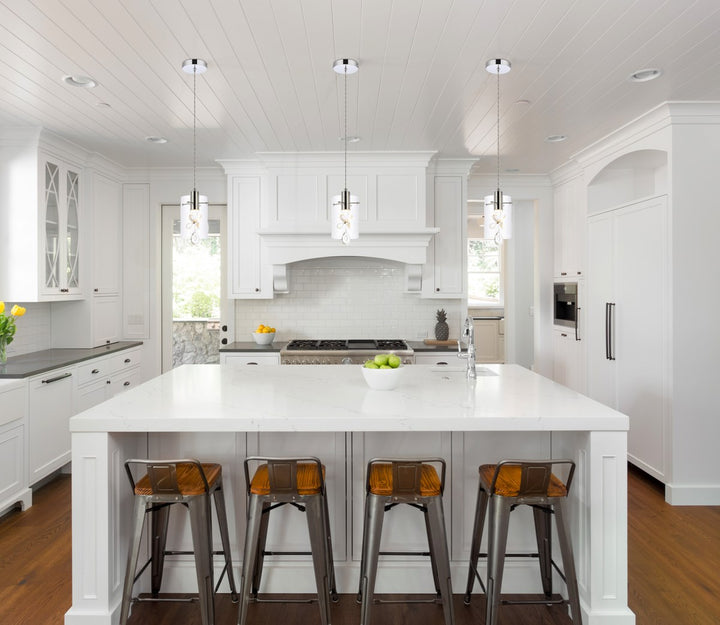 1 Light Chrome Pendant