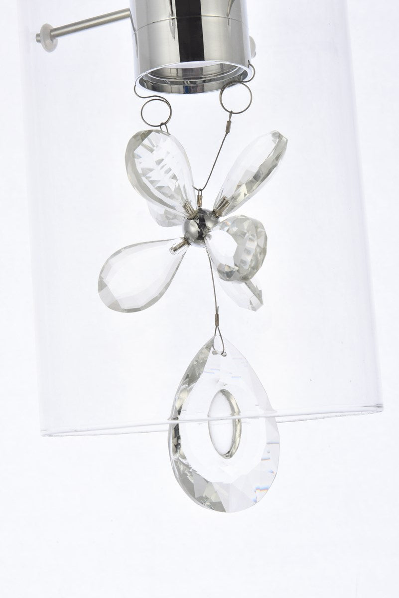 1 Light Chrome Pendant